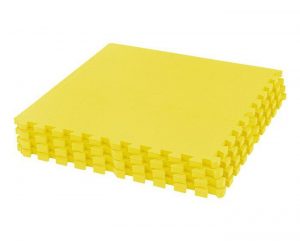 Covor puzzle galben set